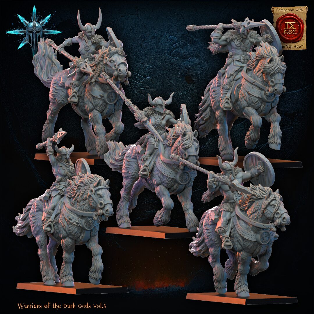 Barbarian Horsemen with axesspears2