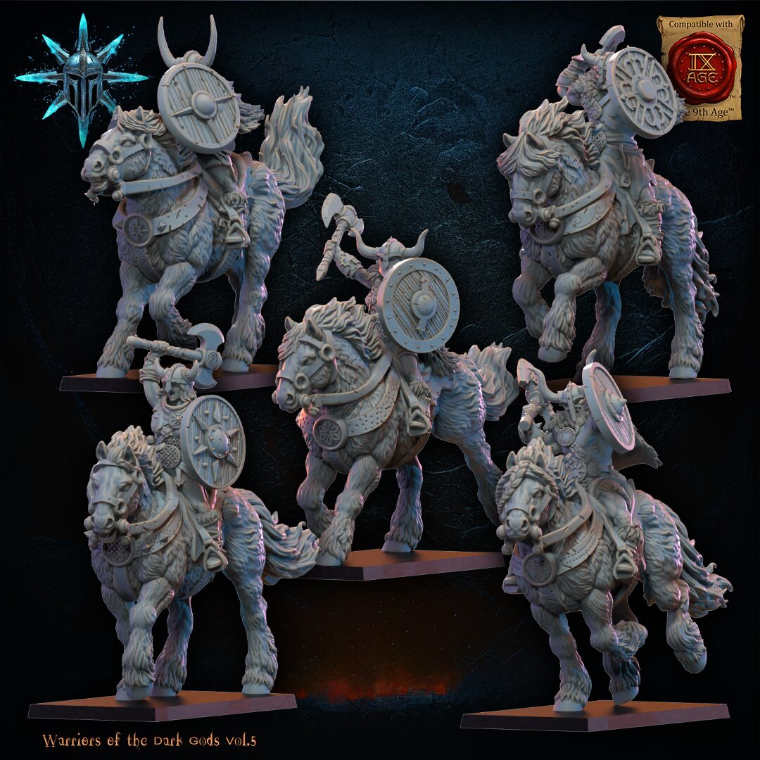 Barbarian Horsemen with axesspears3